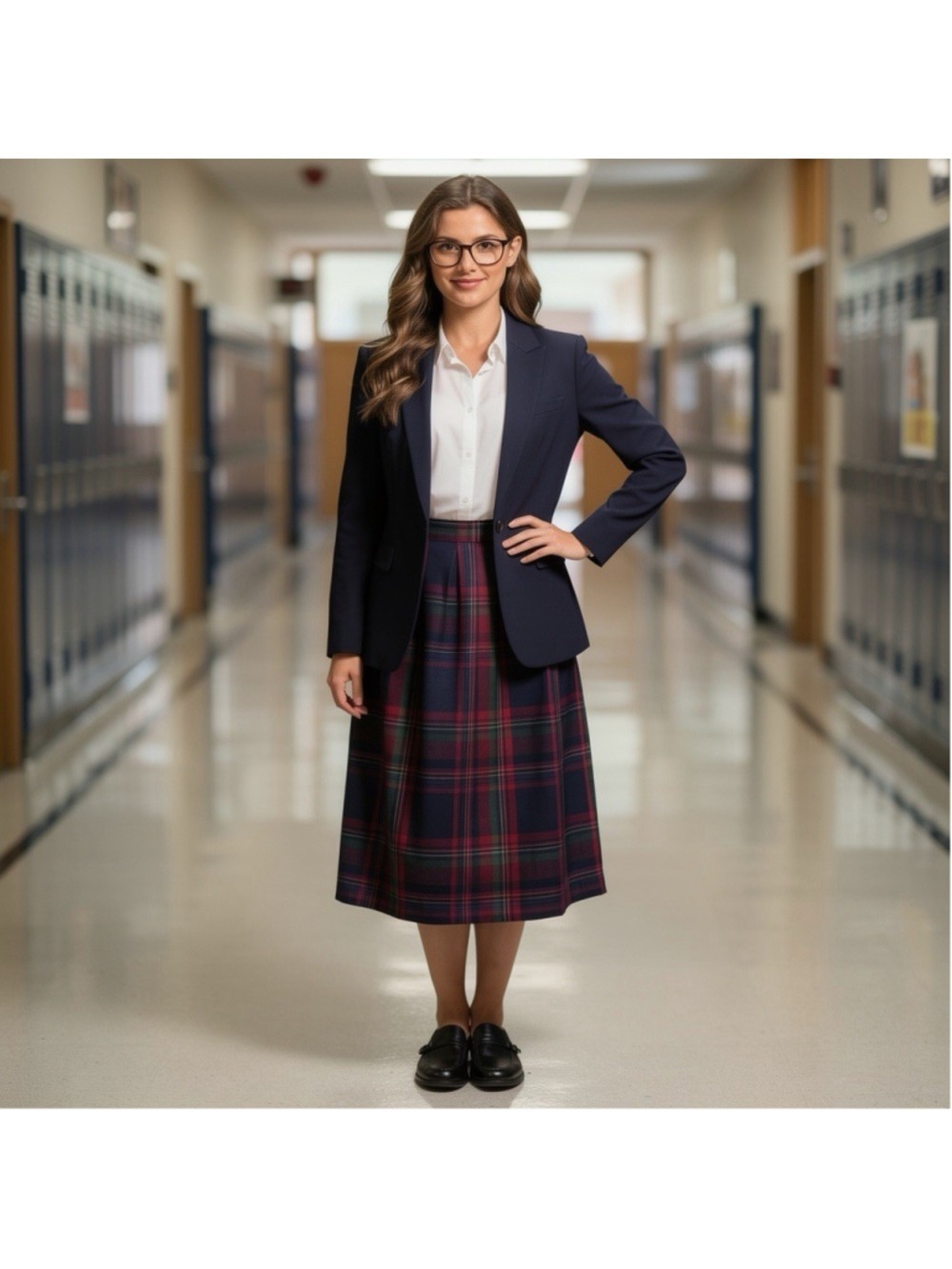 Pendleton Vintage Tartan Plaid Wool Pleated Midi Skirt 10